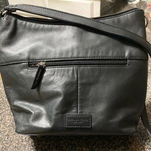 Tignanello Black Leather Crossbody